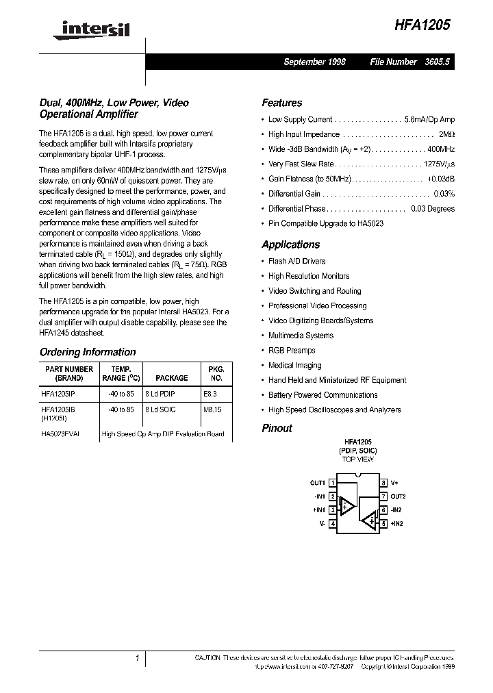 HFA1205_92721.PDF Datasheet