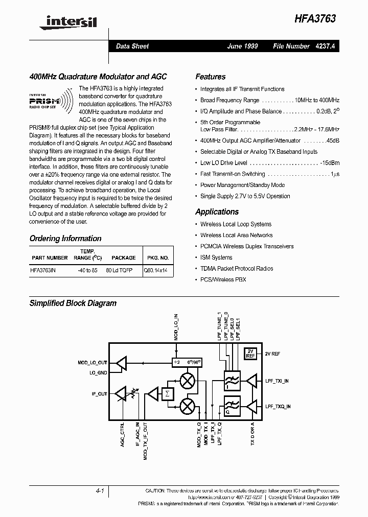 HFA3763_179266.PDF Datasheet