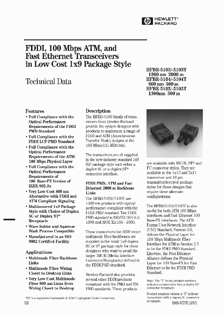 HFBR-5103_158344.PDF Datasheet