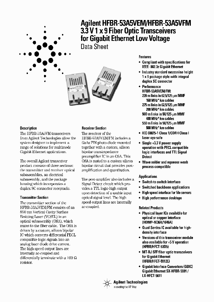 HFBR-53A5VEM_158366.PDF Datasheet