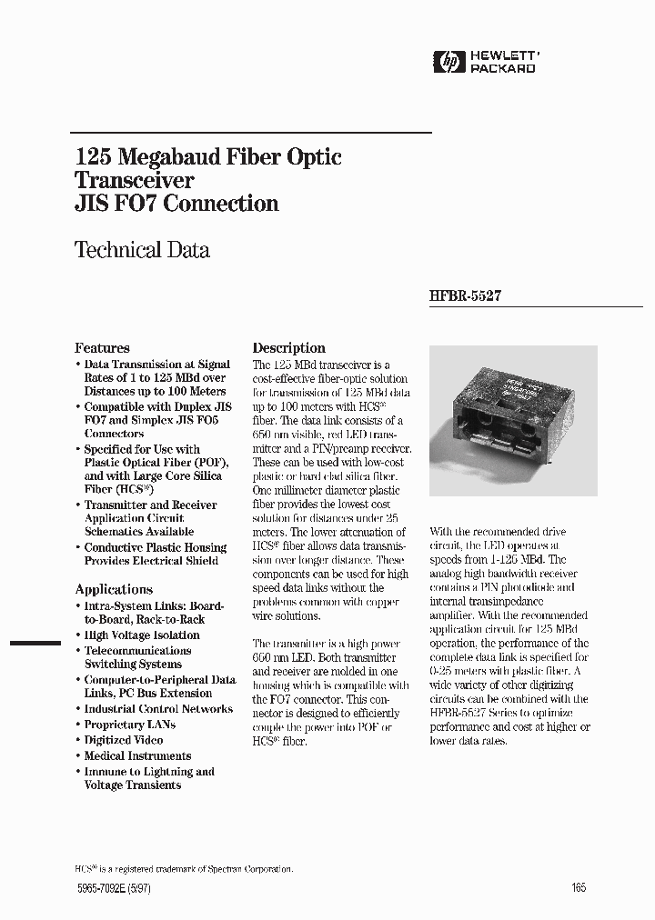 HFBR-5527_158368.PDF Datasheet