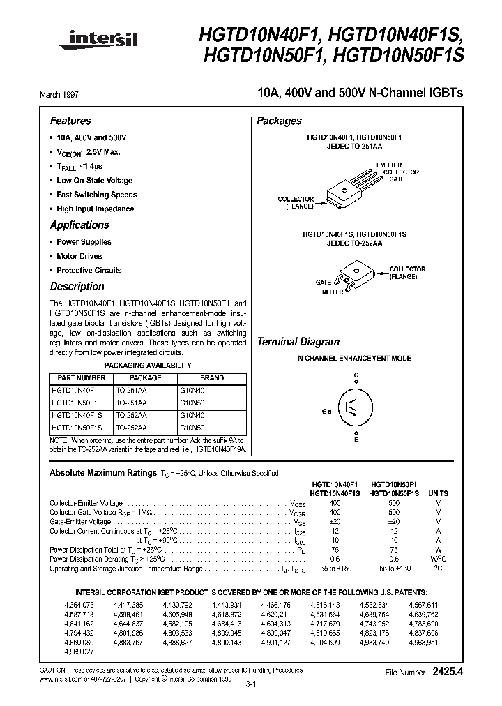HGTD10N40F1_70570.PDF Datasheet