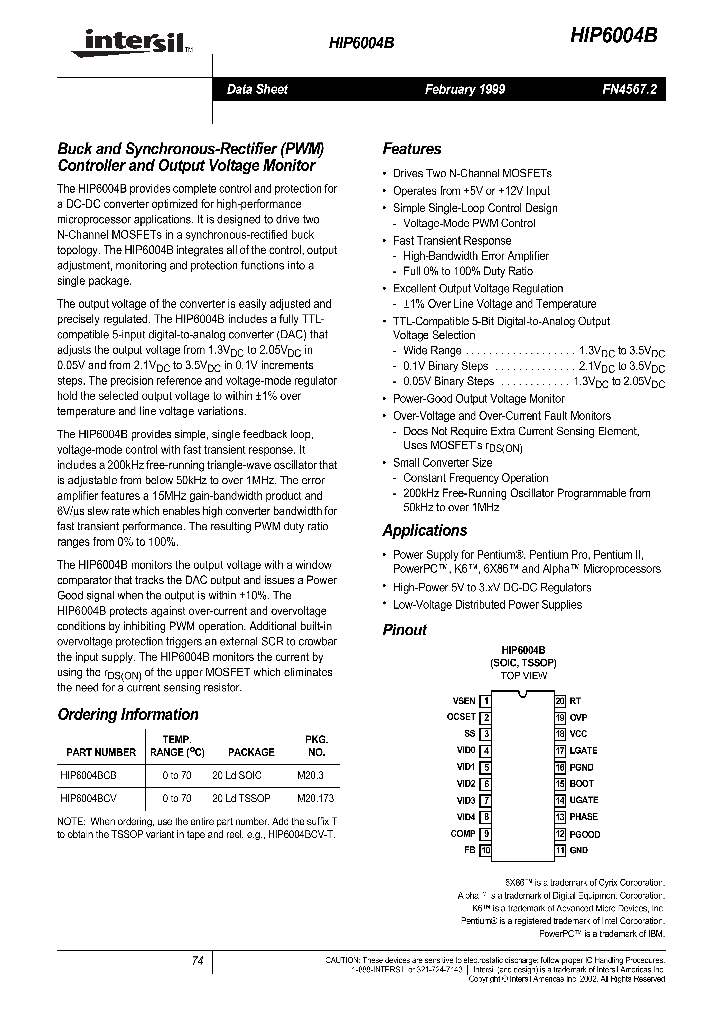 HIP6004B_119982.PDF Datasheet