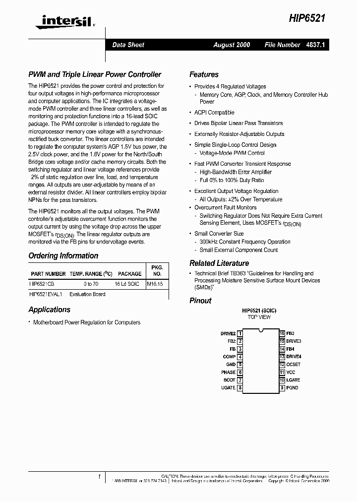 HIP6521_26256.PDF Datasheet