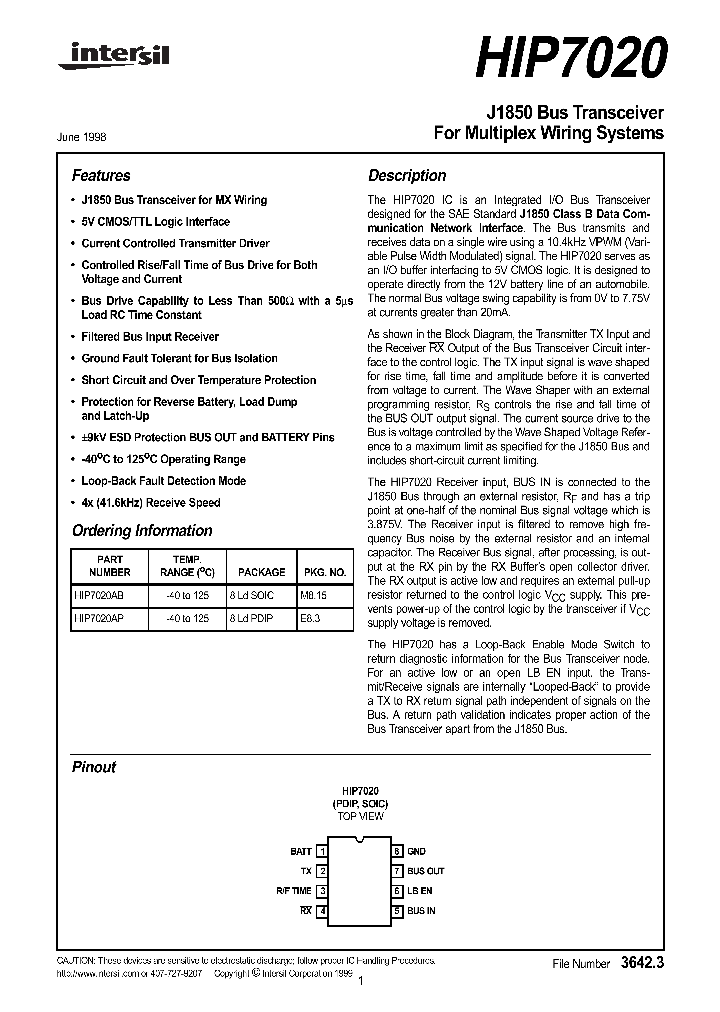 HIP7020_40954.PDF Datasheet