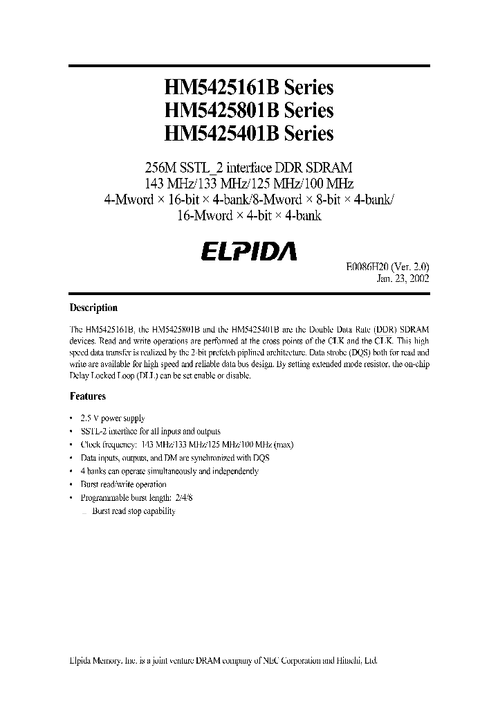 HM5425161B_174479.PDF Datasheet
