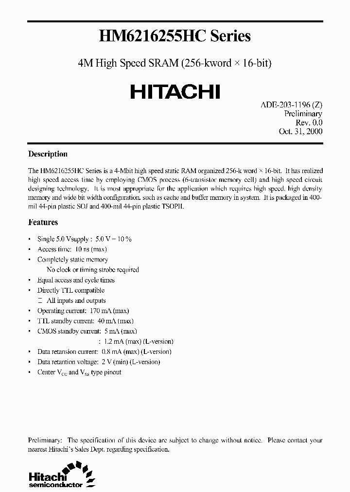 HM6216255HC_122306.PDF Datasheet