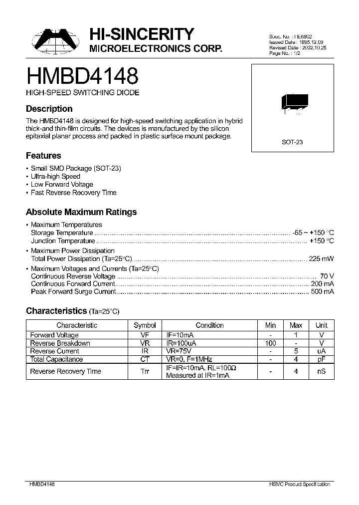 HMBD4148_179098.PDF Datasheet