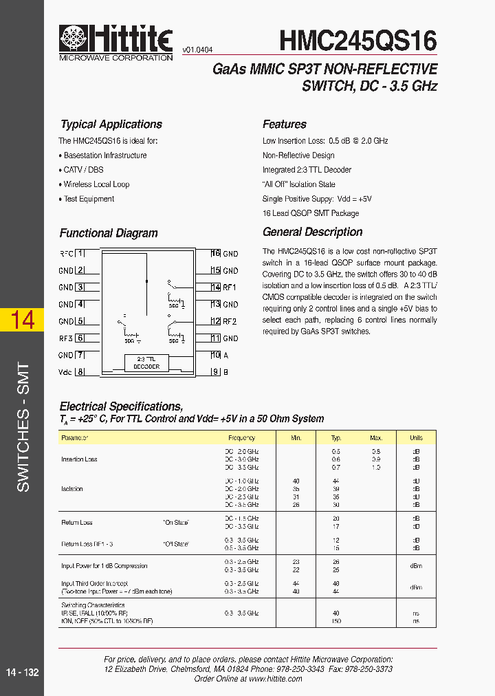 HMC245QS16_181285.PDF Datasheet