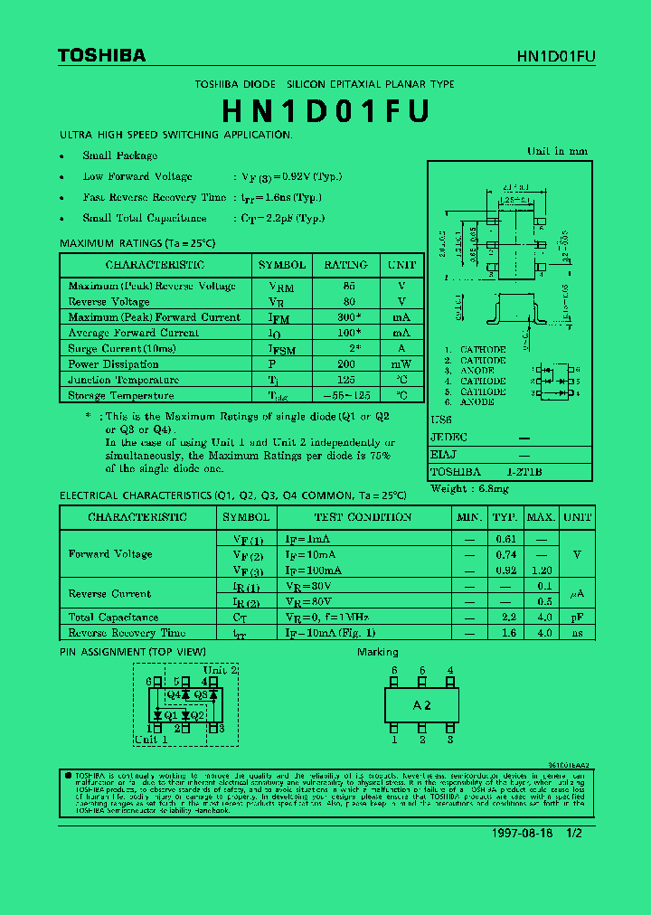 HN1D01FU_157813.PDF Datasheet