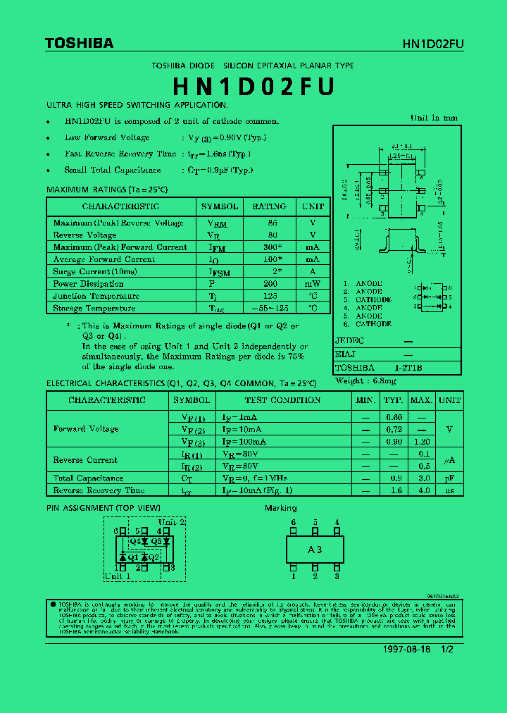 HN1D02FU_113287.PDF Datasheet