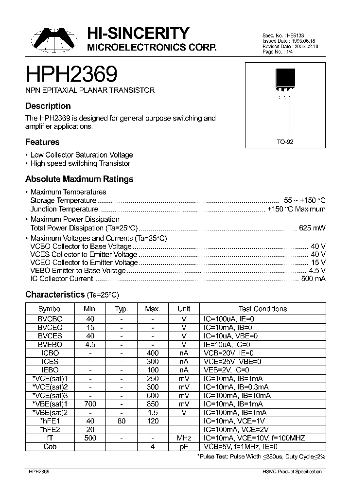 HPH2369_179534.PDF Datasheet