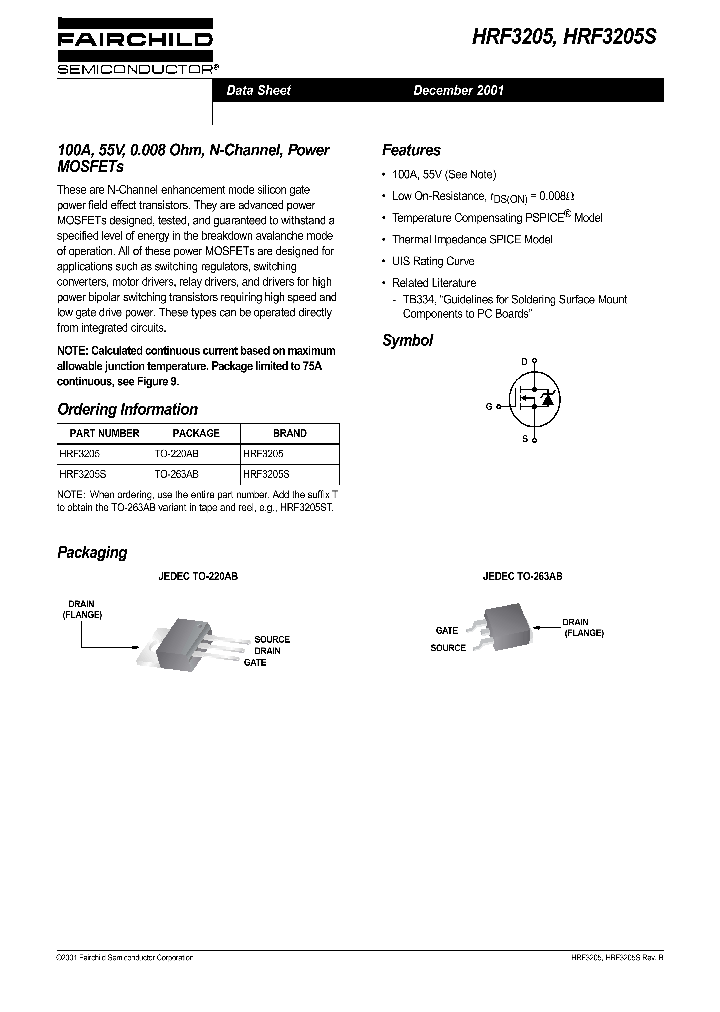 HRF3205_155993.PDF Datasheet