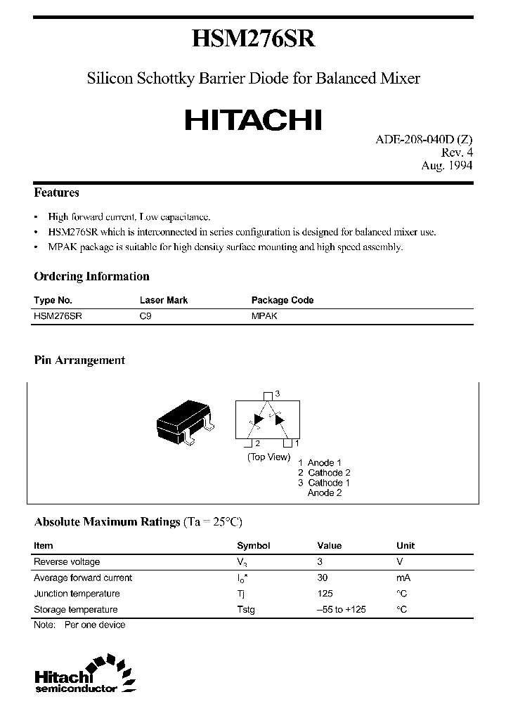 HSM276SR_166061.PDF Datasheet