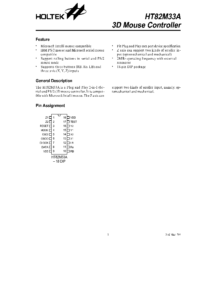 HT82M33A_151099.PDF Datasheet