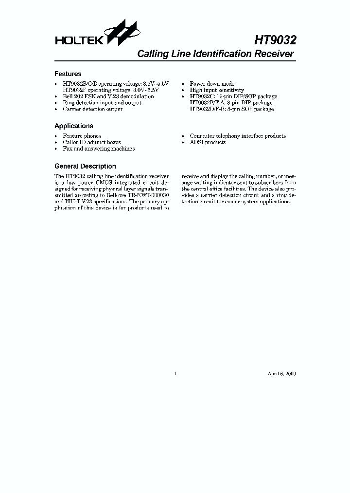 HT9032_72435.PDF Datasheet