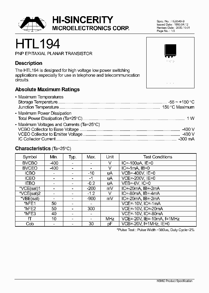 HTL194_67224.PDF Datasheet