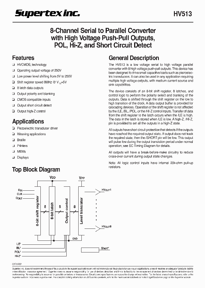 HV513_58375.PDF Datasheet