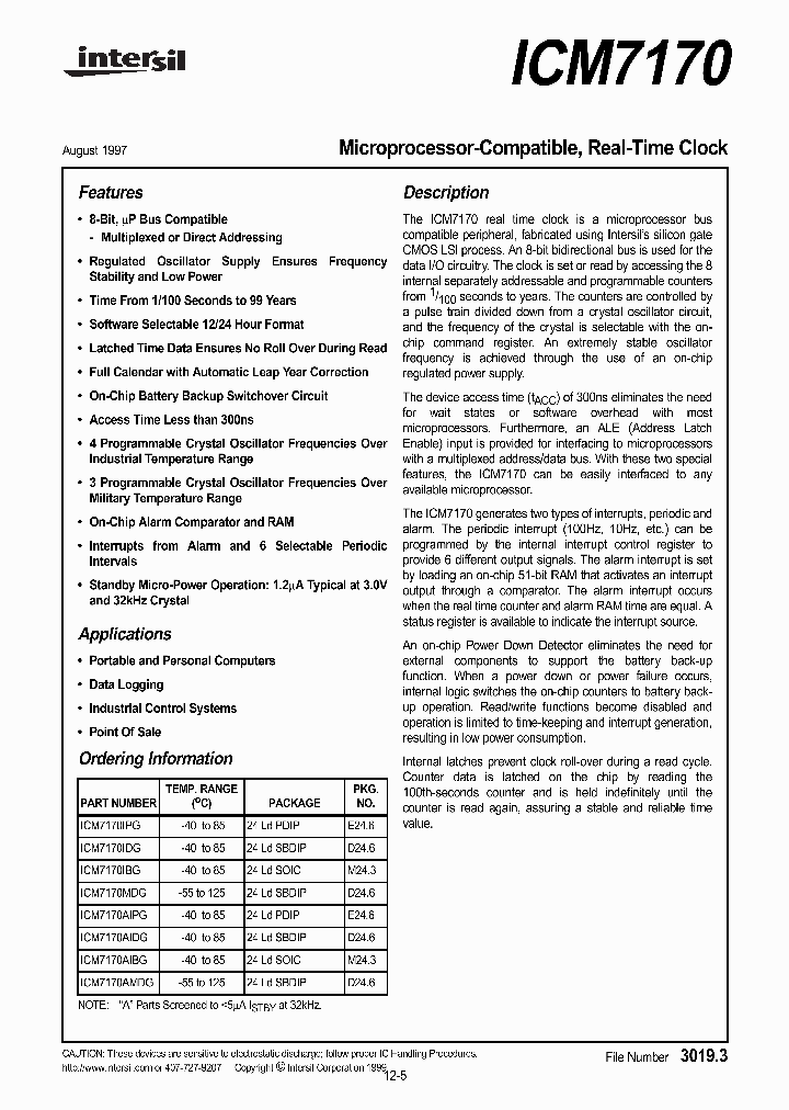 ICM7170_8814.PDF Datasheet