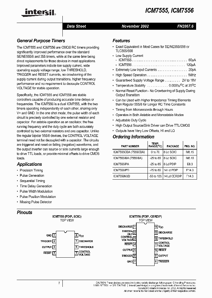 ICM7555CBA_101116.PDF Datasheet