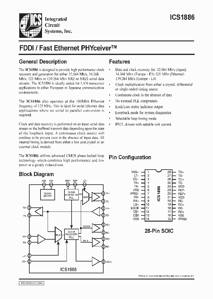 ICS1886_143680.PDF Datasheet
