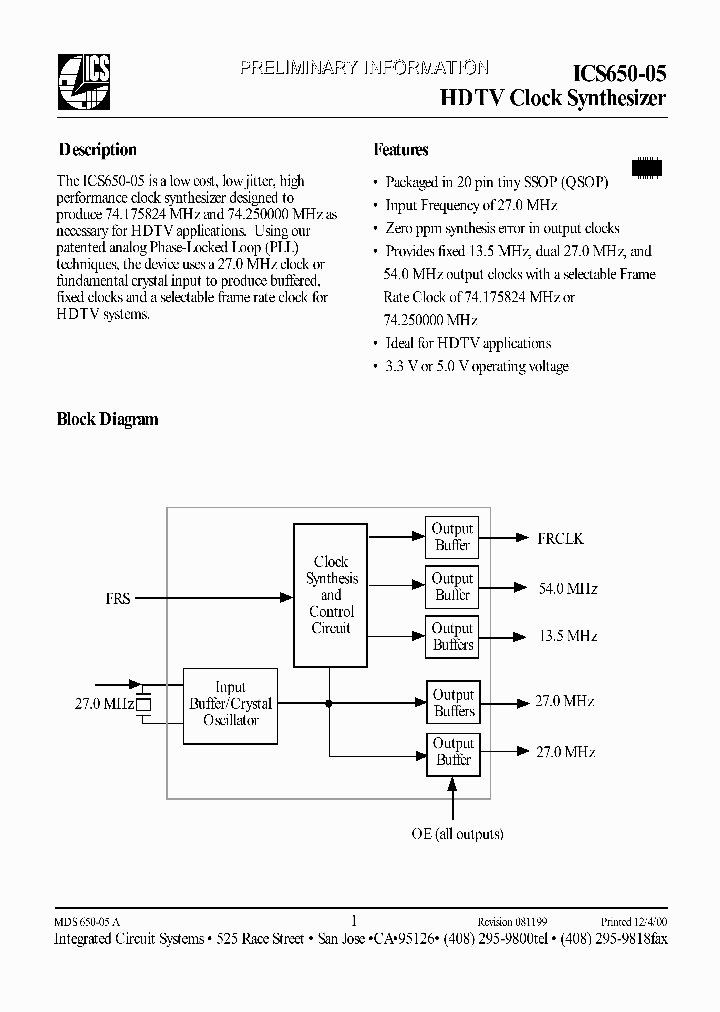 ICS650-05_92884.PDF Datasheet