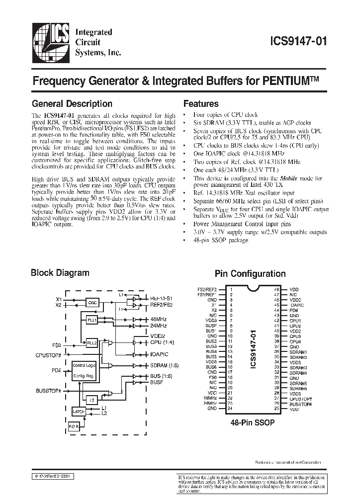 ICS9147-01_90805.PDF Datasheet