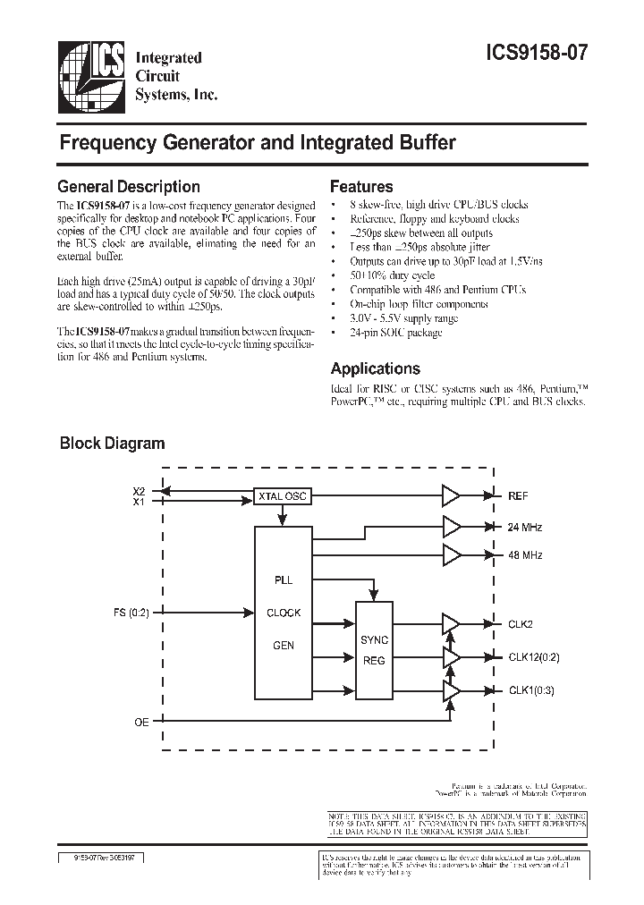 ICS9158-07_118850.PDF Datasheet