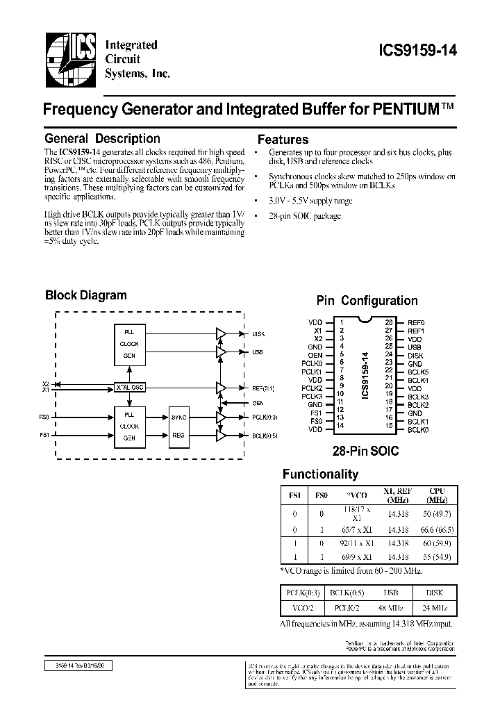 ICS9159-14_118857.PDF Datasheet