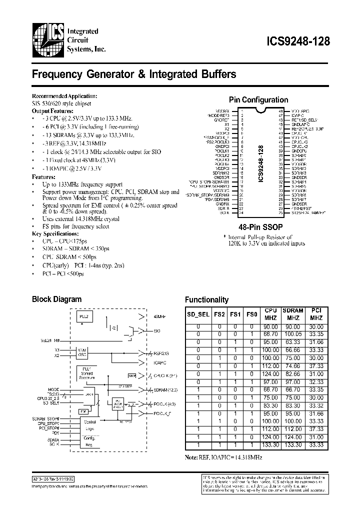 ICS9248-128_26360.PDF Datasheet