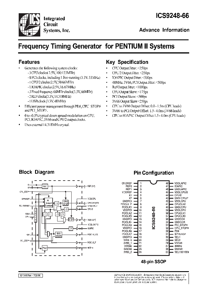 ICS9248-66_26385.PDF Datasheet