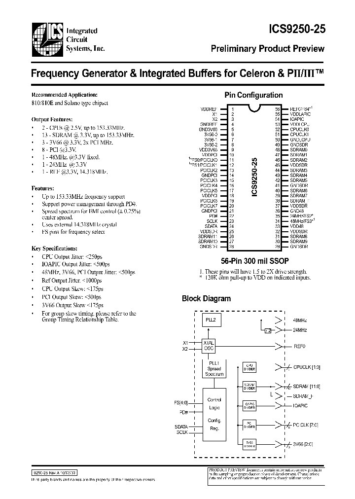 ICS9250-25_84361.PDF Datasheet
