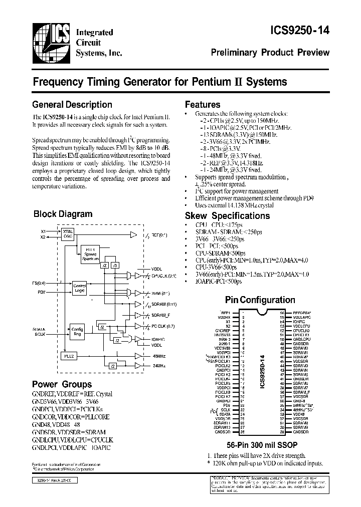 ICS9250-14_84355.PDF Datasheet