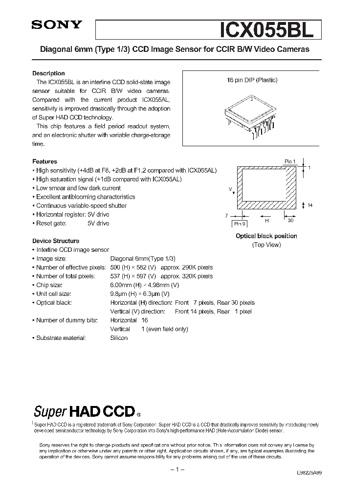 ICX055BL_41112.PDF Datasheet