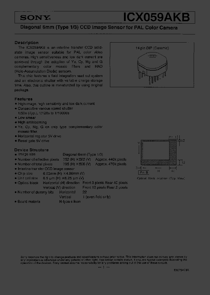 ICX059AKB_41122.PDF Datasheet