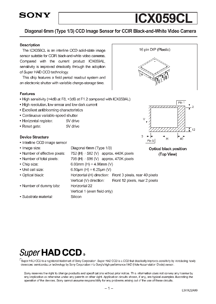 ICX059CL_41125.PDF Datasheet