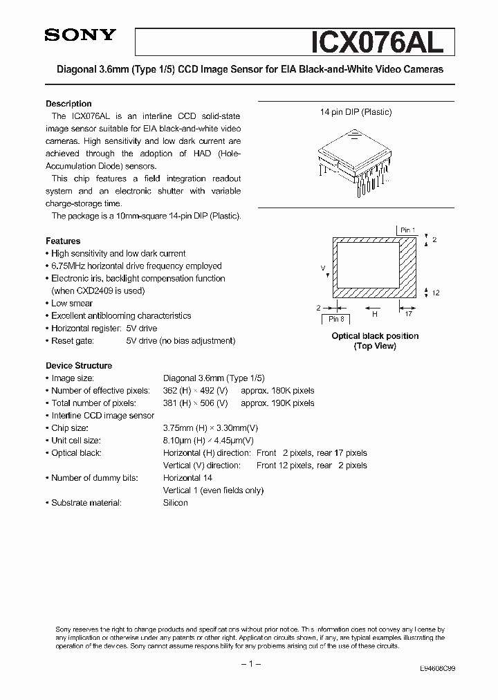 ICX076AL_41141.PDF Datasheet