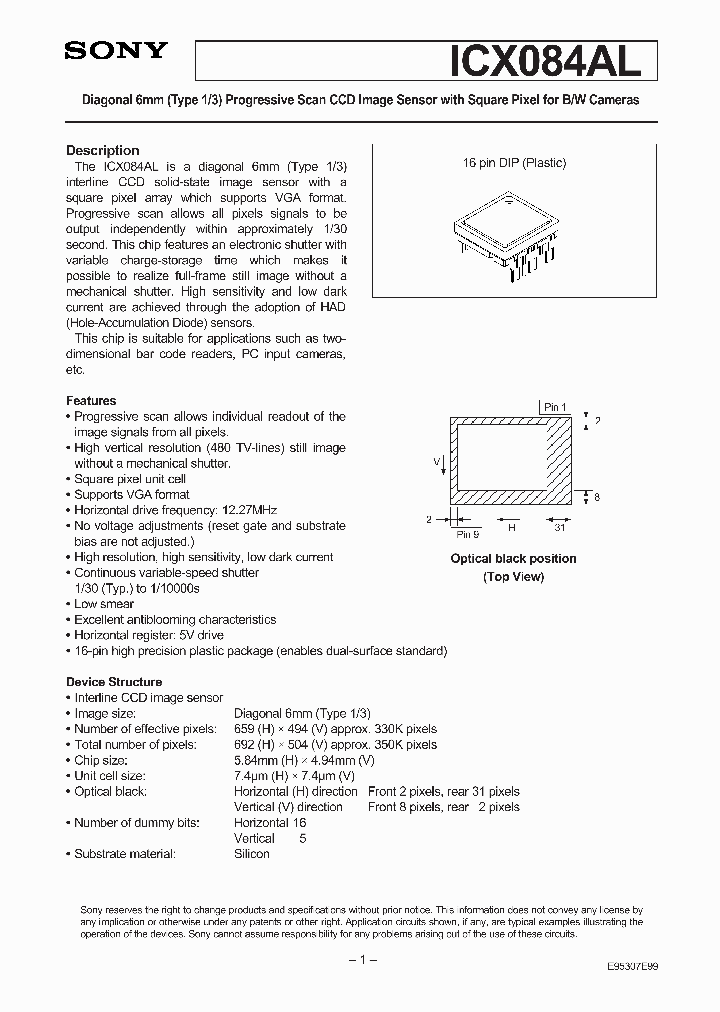 ICX084AL_41150.PDF Datasheet