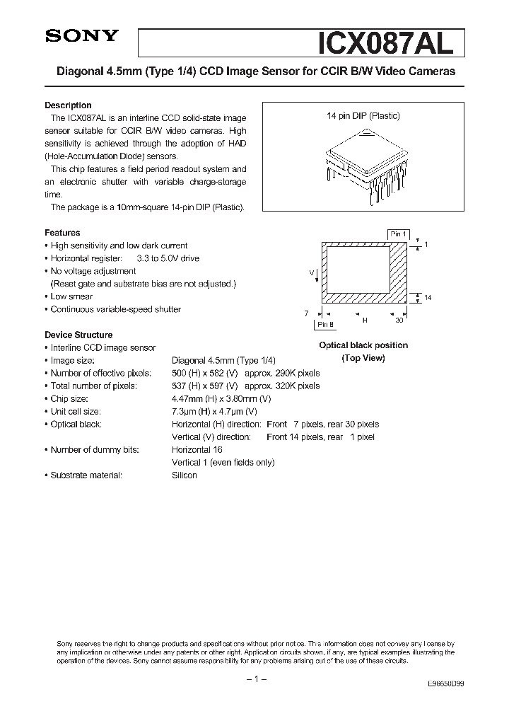 ICX087AL_41159.PDF Datasheet