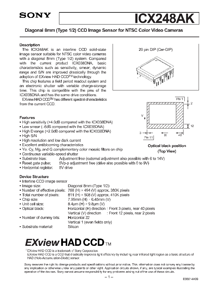 ICX248AK_51365.PDF Datasheet