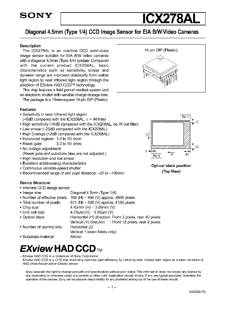 ICX278AL_46539.PDF Datasheet