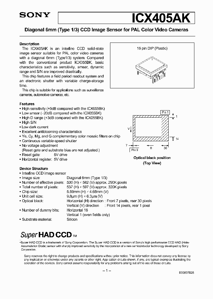 ICX405AK_179820.PDF Datasheet