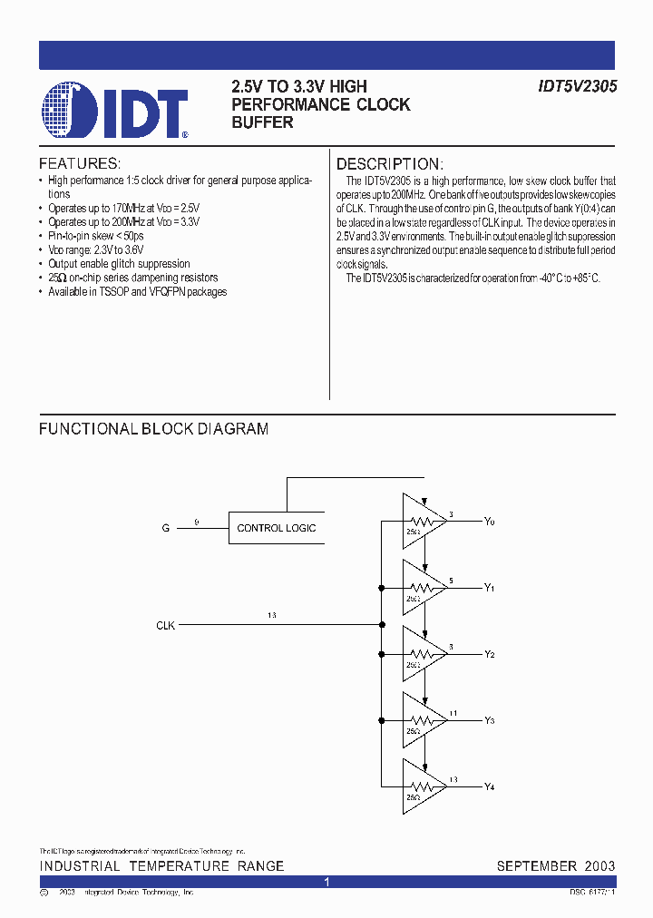 IDT5V2305_57460.PDF Datasheet