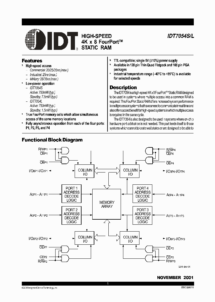 IDT7054L_109276.PDF Datasheet