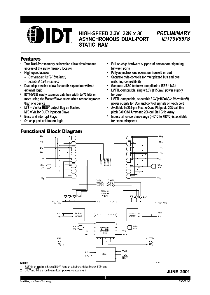 IDT70V657S_109671.PDF Datasheet