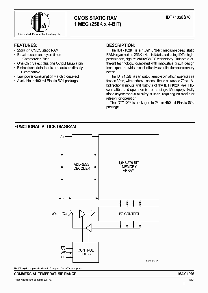 IDT71028S70_74213.PDF Datasheet
