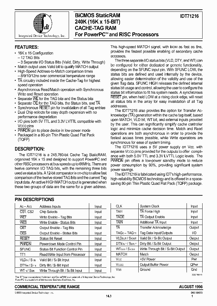 IDT71216_26449.PDF Datasheet