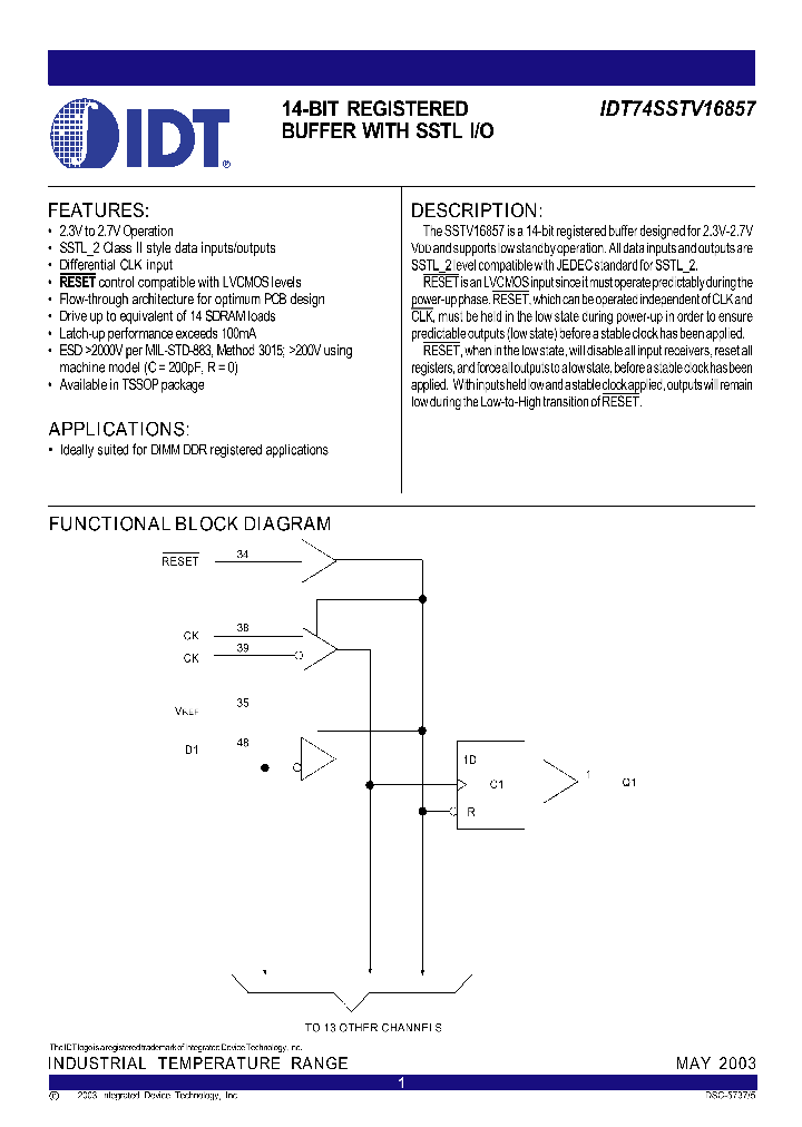 IDT74SSTV16857_36333.PDF Datasheet