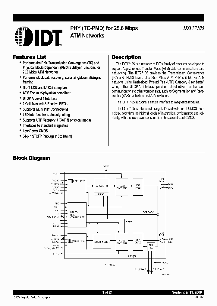 IDT77105_113241.PDF Datasheet