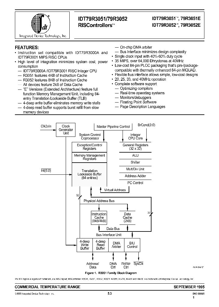 IDT79R3051_26549.PDF Datasheet